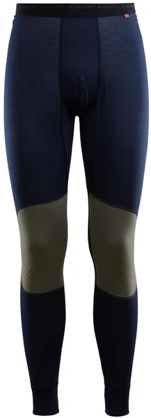 Kampanj Aclima M's LightWool Reinforced Longs Navy Blazer/Ranger Green