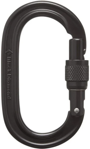 Kundfavorit Oval Keylock Screwgate Biner Black