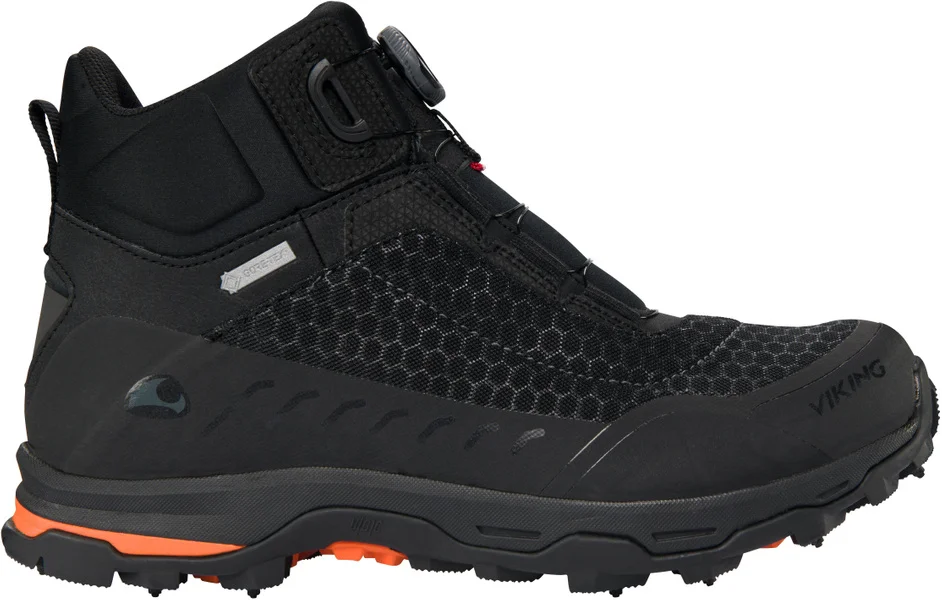 M's Rask Spikes Boa GTX M Black/Orange Snabb frakt