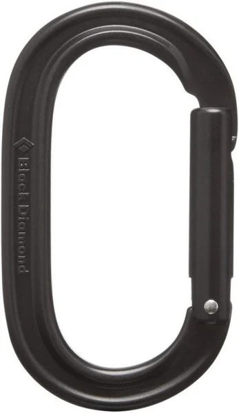 Oval Keylock Carabiner Black Outlet