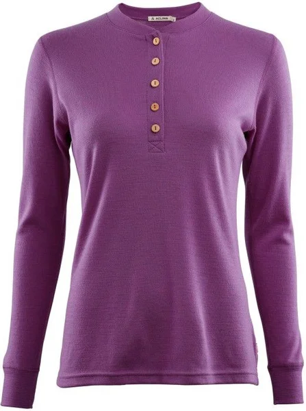 Köp nu Aclima W's WarmWool Granddad shirt Sunset Purple