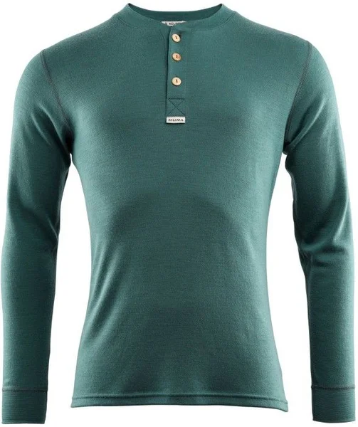 Aclima M's WarmWool Granddad Shirt North Atlantic Rabatter