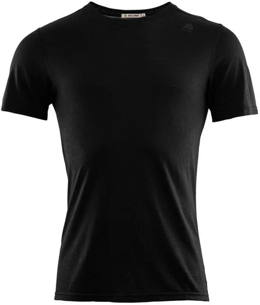 Aclima M's LightWool Undershirt Tee Jet Black Endast idag