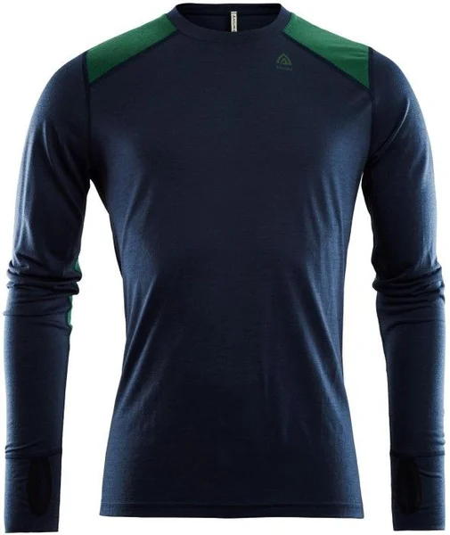 Aclima M's LightWool Reinforced Crewneck Navy Blazer / Eden Billig
