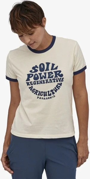 W's Road to Regenerative Ringer Tee White Wash Snabb leverans