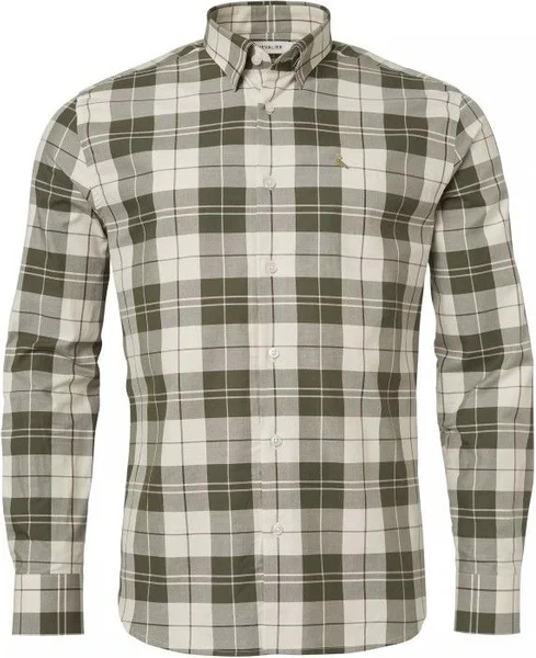 Hinwick Shirt Men Deep Green Checked Snabb leverans
