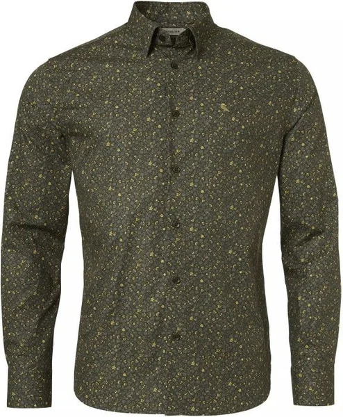 Milton Shirt Men Honey Flower Printed Erbjudandepris