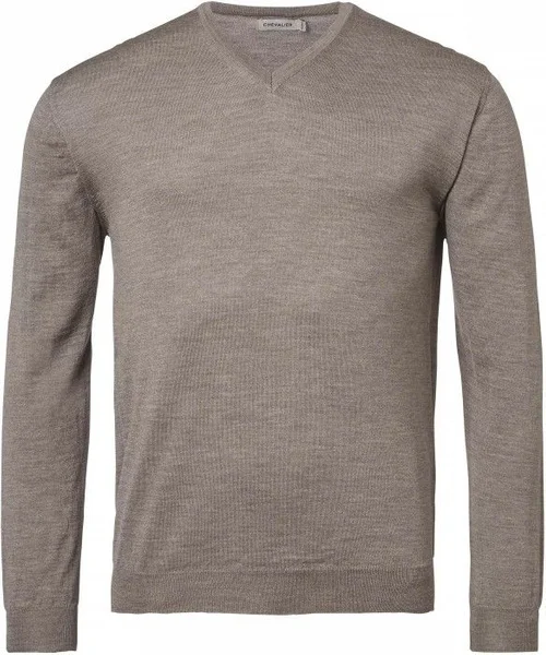Aston Pullover Men Taupe Fynd