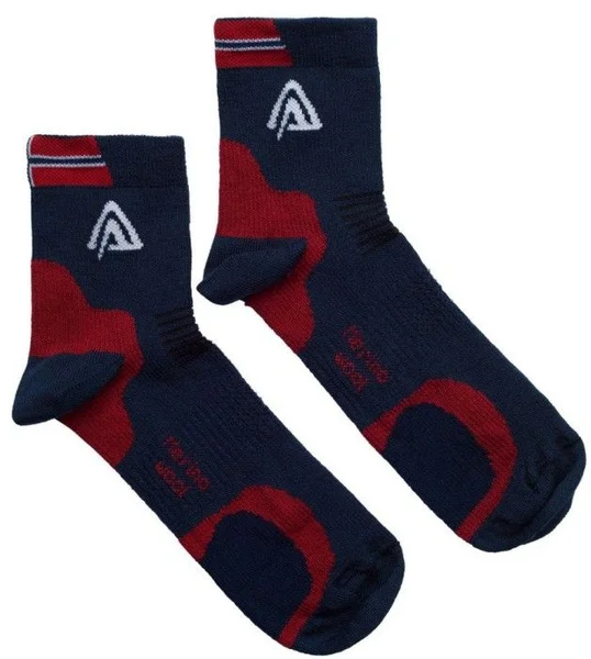 Aclima Running Socks 2-Pack Unisex Blue/Red/White Bästa pris
