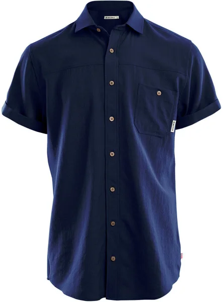 Handla nu Aclima LeisureWool Short Sleeve Shirt Man Navy Blazer