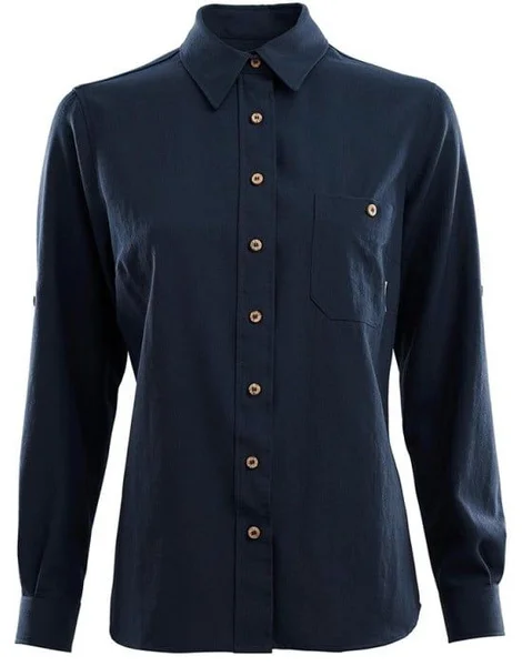 Rabatt Aclima LeisureWool Woven Woolshirt Woman Navy Blazer