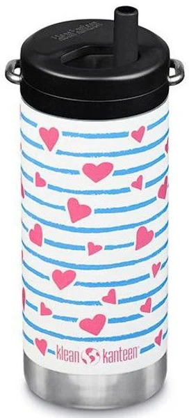 Billig TKWide 355ml with Wide Twist Cap Heart Stripe