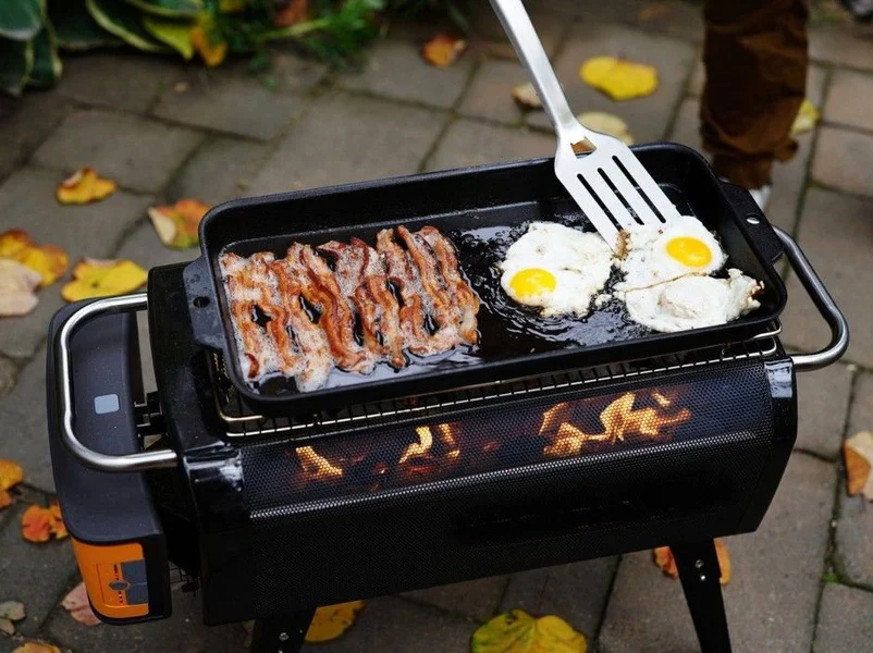 Begränsat erbjudande Firepit Griddle Svart