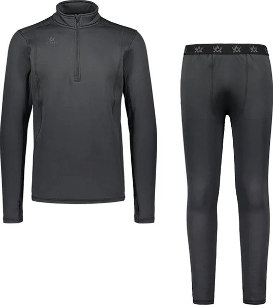 Fynd M's ThermoDry Mid Layer Top + Bottom Dark Grey