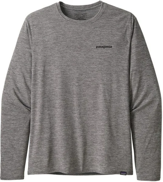 Nedsatt pris M's L/S Cap Cool Daily Graphic Shirt P-6 Logo Feather Grey