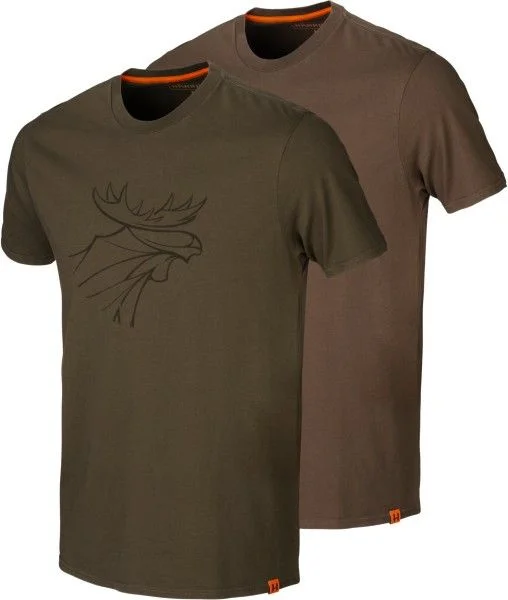 Graphic T-Shirt 2-Pack Willow Green/Slate Brown Kampanjpris