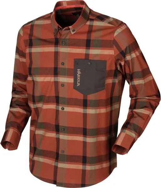 Endast denna vecka Amlet L/S Skjorta Dark Burnt Orange