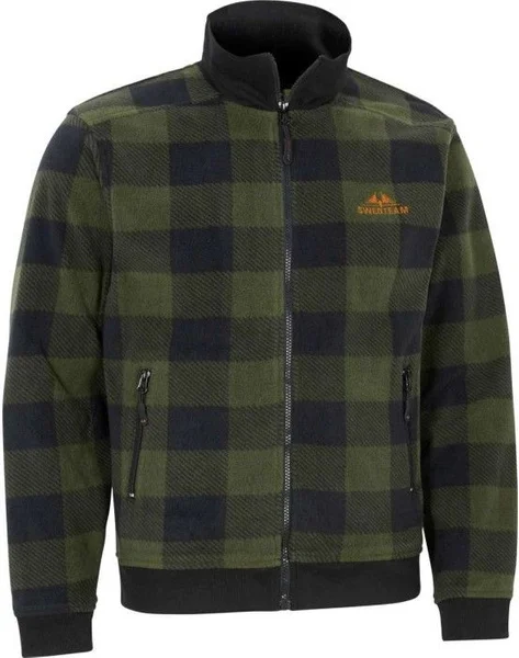 Lynx M Sweater Full-zip Hunting Green Rabatt