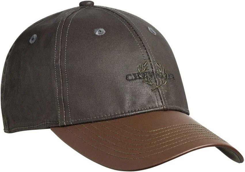 Vintage Cap Faux-Leather Brim Brown Outlet
