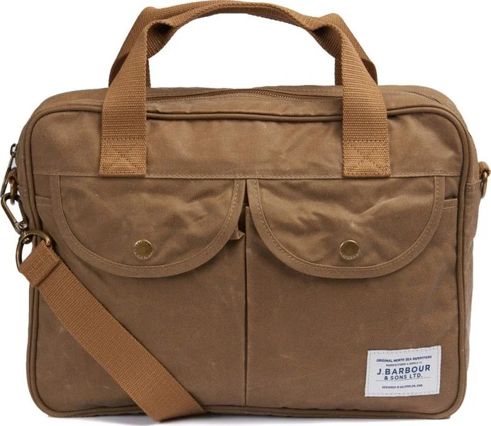 Snabb frakt Wax Longthorpe Laptop Bag Sandstone