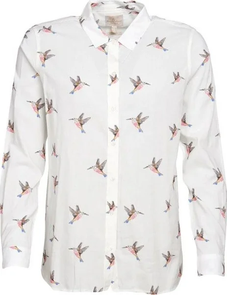 Nyhet W's Kingfisher Print Shirt Off White