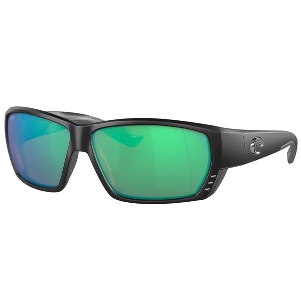 Expressleverans Tuna Alley Matte Black Blue Mirror Polarized