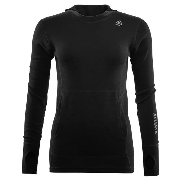Aclima Warmwool Hood Sweater Woman (2020) Jet Black Beställ idag