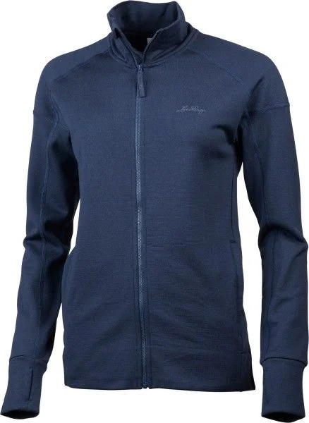 Utförsäljning W's Ullto Merino Full Zip Deep Blue
