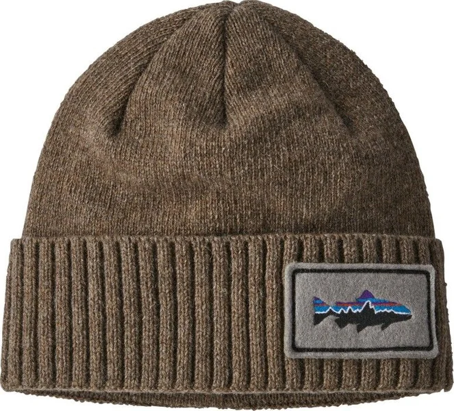 Utförsäljning Brodeo Beanie Fitz Roy Trout Patch Ash Tan