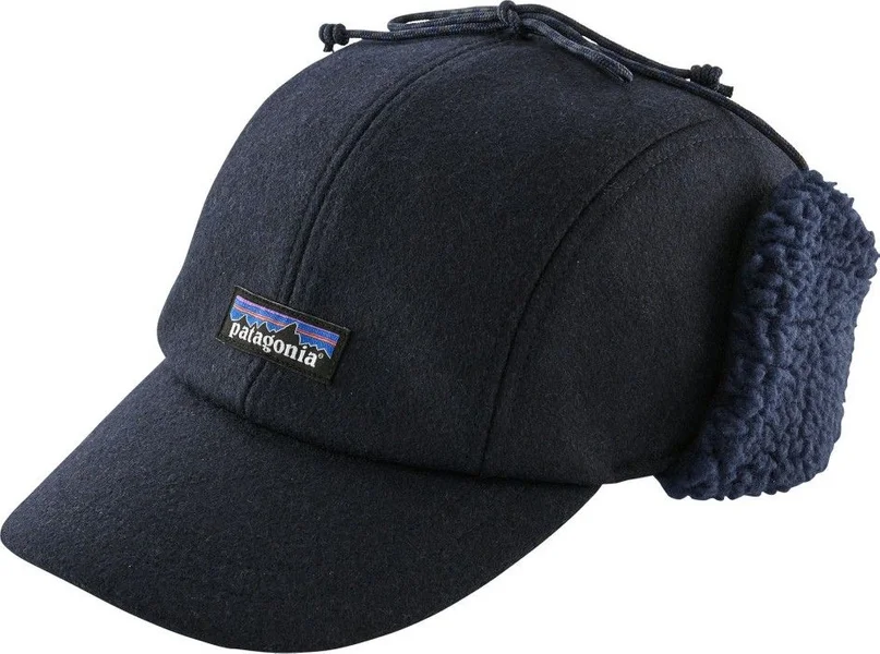 Recycled Wool Ear Flap Cap Classic Navy (2019) Lågt pris