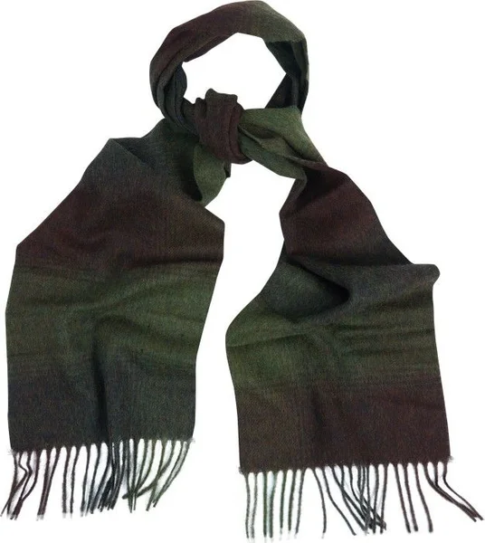 Nedsatt pris Thorne Scarf UK Made Olive/Brown