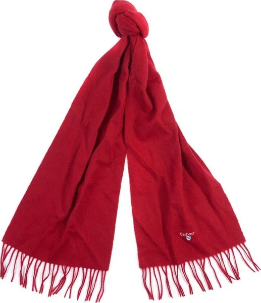 Begränsat erbjudande Plain Lambswool Scarf Red