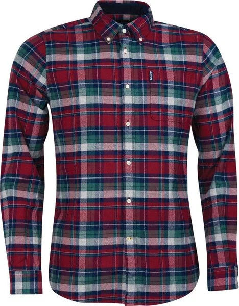 Snabb leverans M's Highland Check 18 Tailored Shirt Red