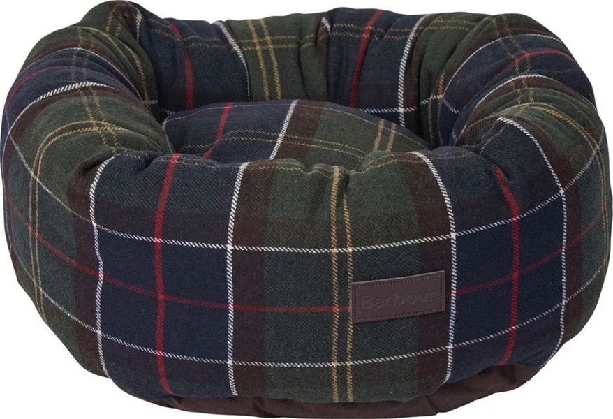 Medium Tartan Donut Dog Bed Begränsat antal