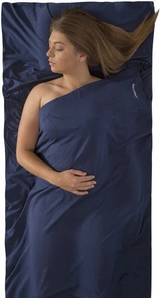 Sleepliner Cotton Premium Traveller with Pillow Navy Nyhet