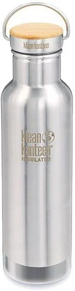 Premium Insulated Reflect 592ml (w/Bamboo Cap) Brushed Stainless