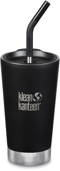 Insulated Tumbler 473ml with Straw Lid Shale Black Kampanj