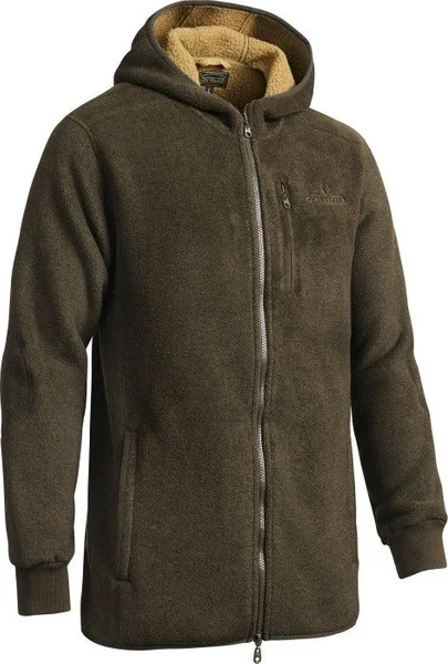Milestone Fleece Hoodie Women Green Melange Beställ nu