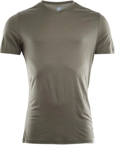 Fynd Aclima LightWool T-Vneck Man Ranger Green