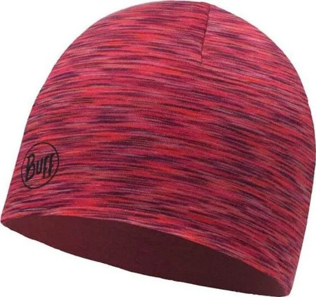 Kids Lightweight Merino Wool Reversible Hat Wild Pink-Rusty Begränsat antal
