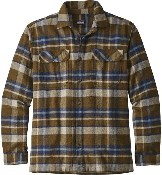 M's L/S Fjord Flannel Shirt Basin Sediment Endast idag
