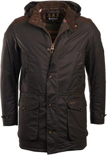 M's Crieff Wax Jacket Olive Extra rabatt