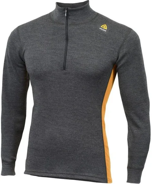 Aclima WarmWool Mock Neck Shirt Man (2019) Marengo/Sudan Brown Säker betalning