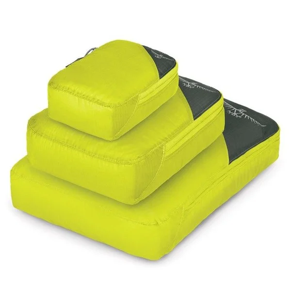 Lågt pris Ultralight Packing Cube Set Electric Lime