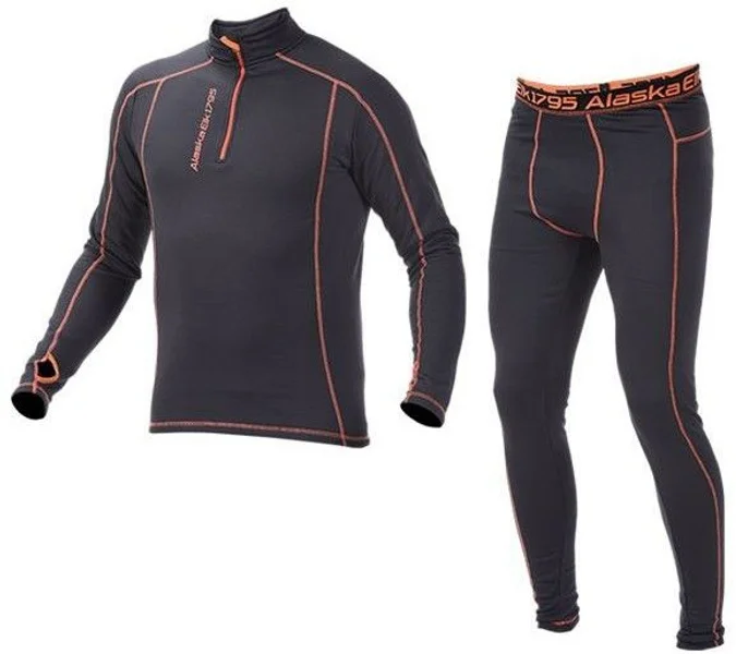 Midlayer Stretch Fleece Set 220g Charcoal/Orange Kampanj