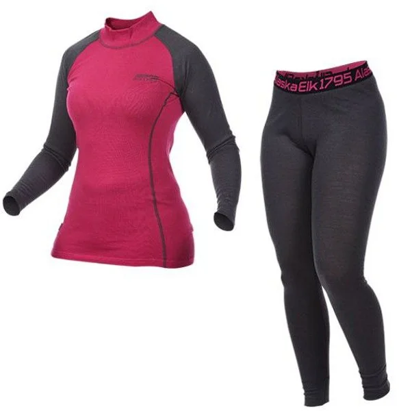 Sänkt pris Underställspaket Merinoull 200g Lady Fuchsia/Graphite