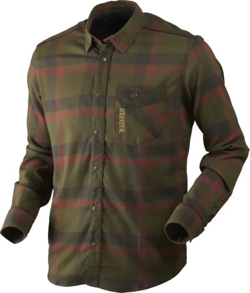 Angot L/S Skjorta Willow Green/Shadow Brown Rea
