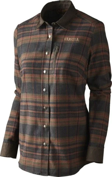 Pajala Lady L/S Skjorta Coffee Rea