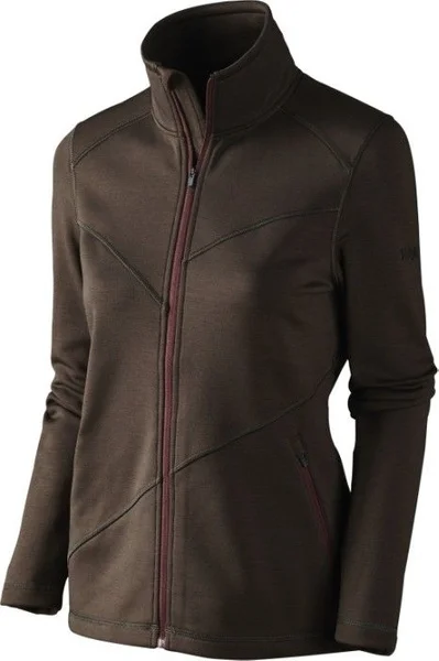 Disa Lady Full Zip Fleece Brown Melange Erbjudande