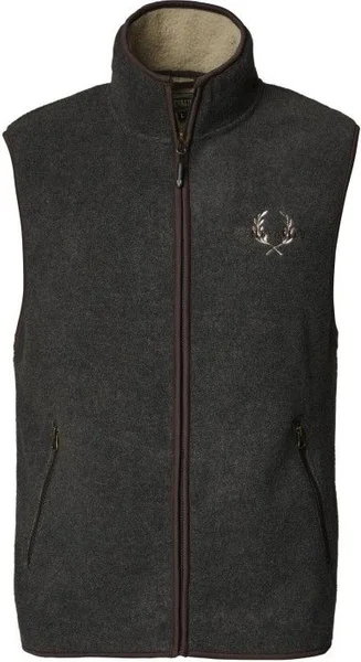 Mainstone Fleece Waistcoat Greymelange Fri frakt
